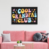 Cool Grandpas Club III Canvas Afdruk (Insitu (Woonkamer))