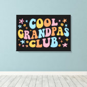 Cool Grandpas Club III Canvas Afdruk (Insitu (Houten vloer))