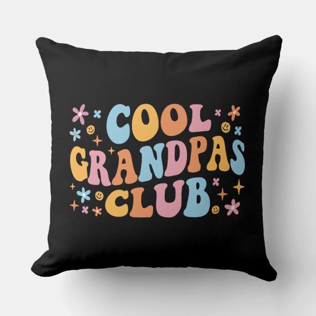 Cool Grandpas Club III Kussen (Voorkant)