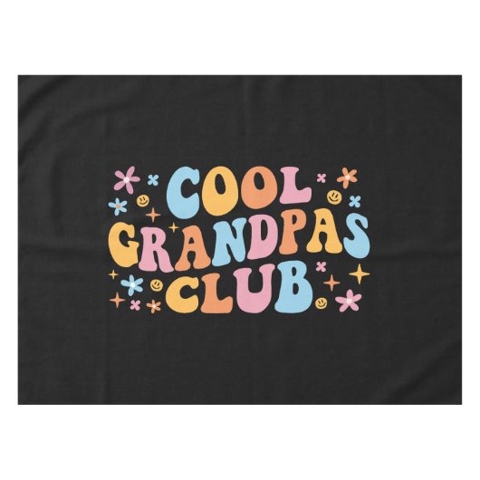 Cool Grandpas Club III Tafelkleed (Voorkant (Horizontaal))