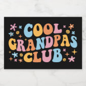 Cool Grandpas Club III Voedselcontainer Etiket (Enkel label)