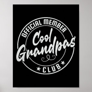 Cool Grandpas Club officieel lid  Poster