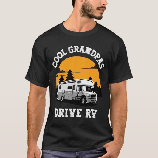 Cool Grandpas Drive RV Adventure Design T-shirt (Voorkant)