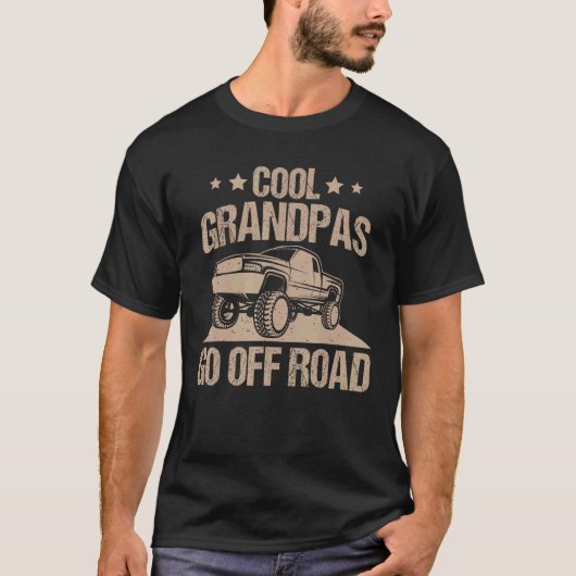 Cool Grandpas Go Off Road 4 Wheeler Biker Atv Gran T-shirt (Voorkant)