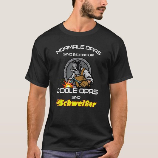 Cool Grandpas, Grappig Welder Metalen Bouwer Schee T-shirt (Voorkant)