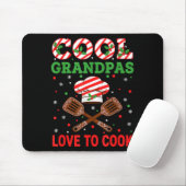Cool Grandpas Love To Cook Festive Fun Candy Cane Muismat (Met muis)