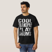 Cool Grandpas Play Drums Funny for Drummer T-shirt (Voorkant volledig)