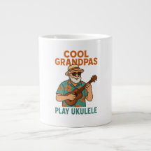 Cool Grandpas Play Ukulele Coffee Mug