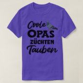 Cool grandpas ras pigeons pigeon fanciers carrier t-shirt (Design voorkant)