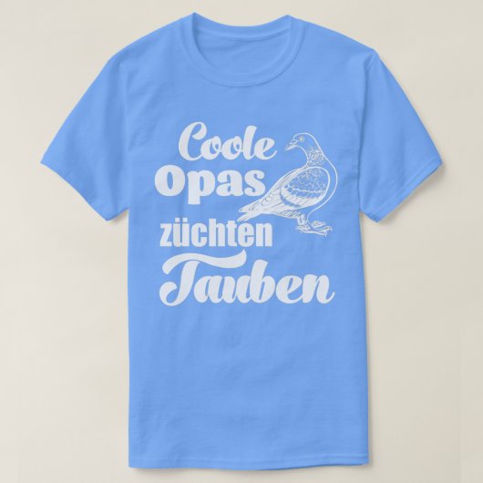 Cool grandpas ras pigeons pigeon fanciers carrier t-shirt (Design voorkant)