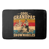 Cool Grandpas rides Snowmobies Snowmobile Snowmob Badmat (Voorkant)