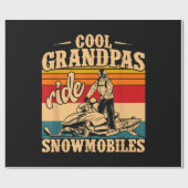 Cool Grandpas rides Snowmobies Snowmobile Snowmob Cadeaupapier (Vlak)