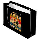 Cool Grandpas rides Snowmobies Snowmobile Snowmob Groot Cadeauzakje (Voorkant Gekanteld)
