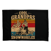 Cool Grandpas rides Snowmobies Snowmobile Snowmob Kussensloop (Voorkant)