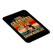 Cool Grandpas rides Snowmobies Snowmobile Snowmob Magneet (Rechterzijde)