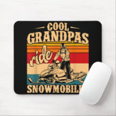 Cool Grandpas rides Snowmobies Snowmobile Snowmob Muismat (Met muis)