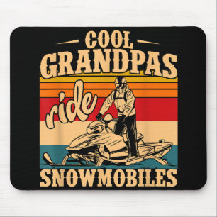Cool Grandpas rides Snowmobies Snowmobile Snowmob Muismat