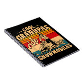 Cool Grandpas rides Snowmobies Snowmobile Snowmob Notitieboek (Rechterzijde)