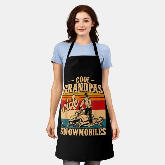 Cool Grandpas rides Snowmobies Snowmobile Snowmob Schort (Gedragen)