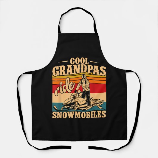 Cool Grandpas rides Snowmobies Snowmobile Snowmob Schort (Voorkant)