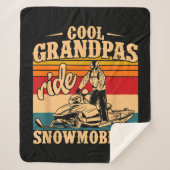 Cool Grandpas rides Snowmobies Snowmobile Snowmob Sherpa Deken (Voorkant)