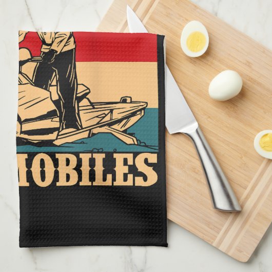 Cool Grandpas rides Snowmobies Snowmobile Snowmob Theedoek (Quarter Fold)