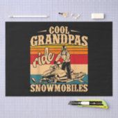 Cool Grandpas rides Snowmobies Snowmobile Snowmob Tissuepapier (Craft)
