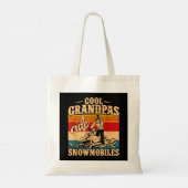 Cool Grandpas rides Snowmobies Snowmobile Snowmob Tote Bag (Achterkant)