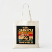 Cool Grandpas rides Snowmobies Snowmobile Snowmob Tote Bag (Voorkant)