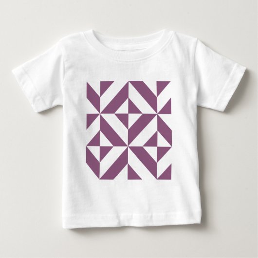 Cool Grape Geometric Deco Cube Pattern (Voorkant)