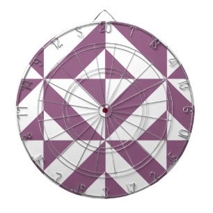 Cool Grape Geometric Deco Cube Pattern Dartbord