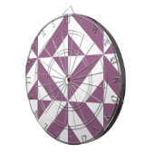Cool Grape Geometric Deco Cube Pattern Dartbord (Voorkant Rechts)