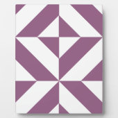 Cool Grape Geometric Deco Cube Pattern Fotoplaat (Voorkant)