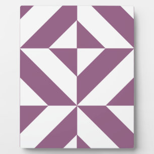 Cool Grape Geometric Deco Cube Pattern Fotoplaat
