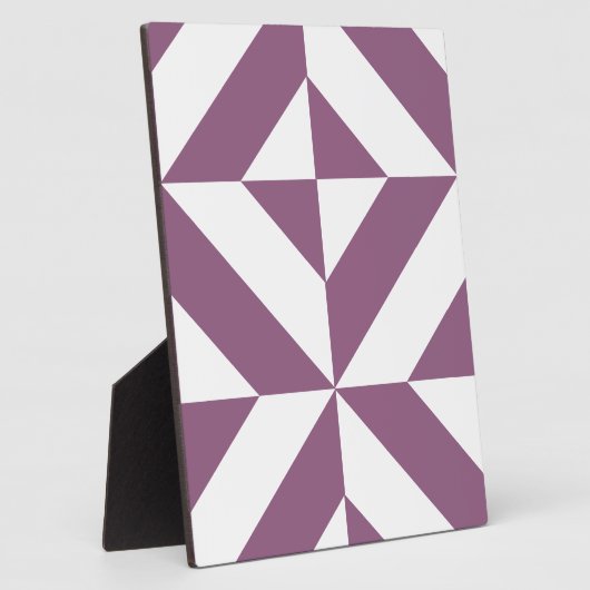 Cool Grape Geometric Deco Cube Pattern Fotoplaat (Zijkant)