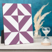 Cool Grape Geometric Deco Cube Pattern Fotoplaat (Zijkant)