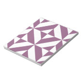 Cool Grape Geometric Deco Cube Pattern Notitieblok (Linkerzijde)
