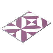 Cool Grape Geometric Deco Cube Pattern Notitieboek (Linkerzijde)