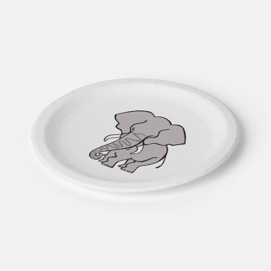 Cool graphic - African ELEPHANT - Dierenvriend - Papieren Bordje (Gekanteld)