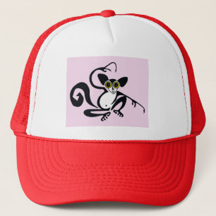 Cool graphic -AYE-AYE -Primaat - lemur- roze Trucker Pet