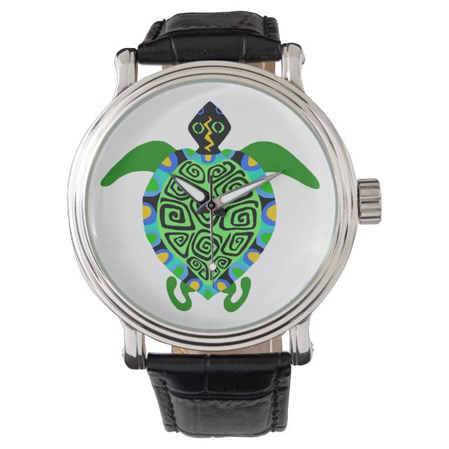 Cool graphic - Bedreigde soort Zee SCHILDPAD - Horloge (Voorkant)