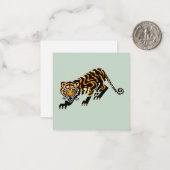 Cool graphic bigcat - TIJGER - Dierenvriend - Notitiekaartje (Voorkant / Achterkant in situ)