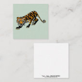 Cool graphic bigcat - TIJGER - Dierenvriend - Notitiekaartje (Voorkant / Achterkant)