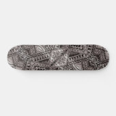Cool Graphic Black en White Tribal Tattoo Pattern Persoonlijk Skateboard (Horizontaal)