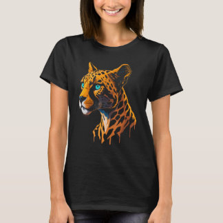 Cool Graphic Cheetah   Leopard Familly Matching T-shirt