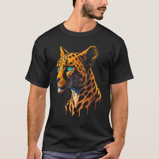 Cool Graphic Cheetah Leopard Familly Matching T-shirt (Voorkant)