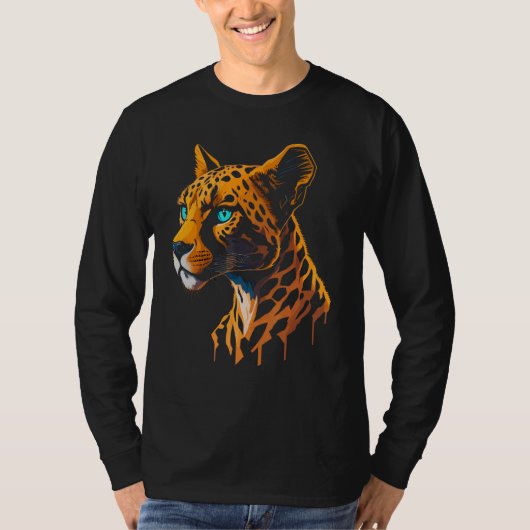 Cool Graphic Cheetah   Leopard Familly Matching T-shirt (Voorkant)