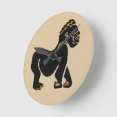 Cool graphic GORILLA -Dierenvriend- Aap- Primaat Ronde Klok (Hoek)
