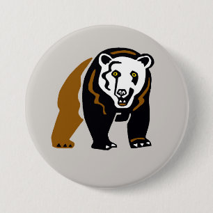 Cool graphic - GRIZZLY beer - Wildlife - Natuur- Ronde Button 7,6 Cm