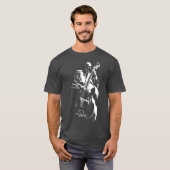 Cool Graphic Jazz Lovers Upright Bass Player T-shirt (Voorkant volledig)